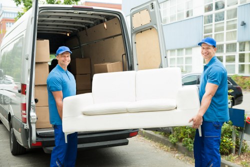 Removal team preparing a home move in Ruislip