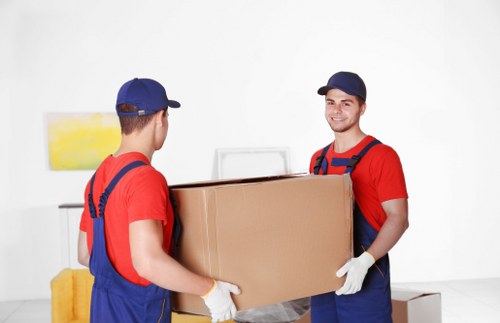 Professional van and man service handling boxes and furniture in Ruislip