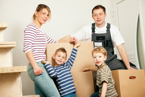 Removal van loaded for a residential relocation in Ruislip
