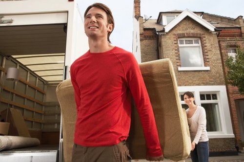 Moving van prepared for a medium household collection in Ruislip
