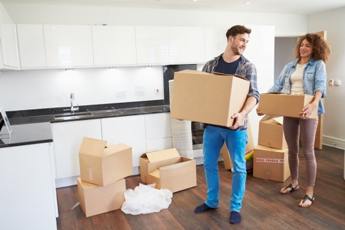 Van loading for flat and apartment moves near Ruislip