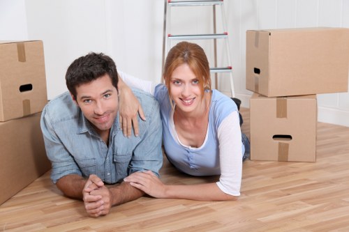 Packing office furniture and equipment for a Ruislip relocation