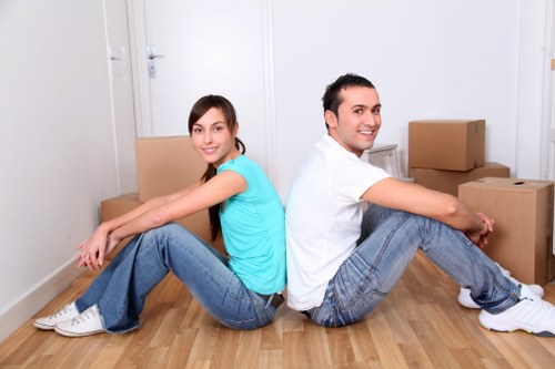 Preparing boxes and furniture for a move or delivery