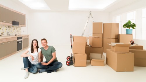 Customer booking a man and van transport service