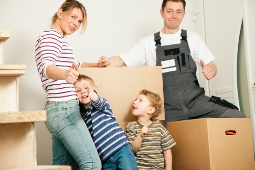 Professional removals van serving homes in Ruislip